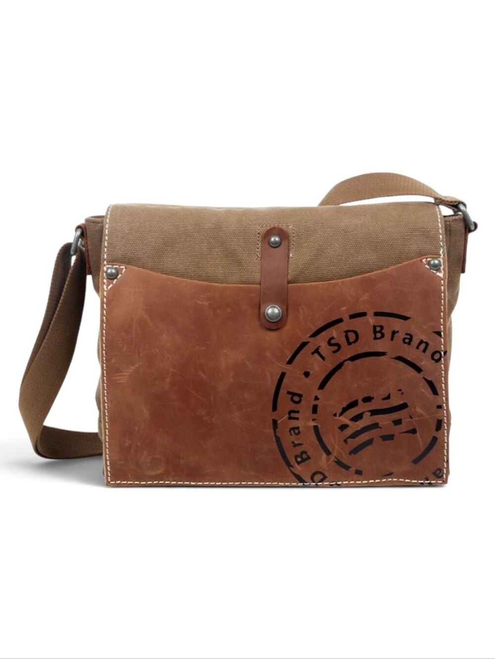 TSD Cotton/Leather Super Horse Messenger Bag